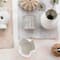 Hello Honey® 7.25" White Sand Finish Ruffled Stoneware Planter